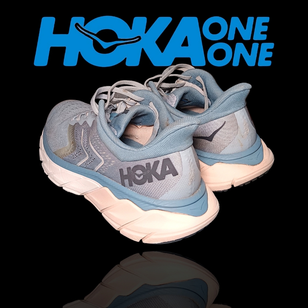 Hoka Arahi 5 Blue Fog Running Shoes 8B GUC